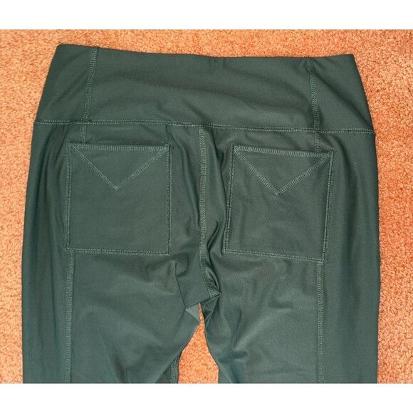 Like New Jofit Touring Low-Rise Flare Pants 32" L Green Stretch Pockets M - Picture 6 of 9